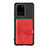 Ultra-thin Silicone Gel Soft Case Cover with Magnetic S13D for Samsung Galaxy S20 Ultra 5G Red