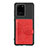 Ultra-thin Silicone Gel Soft Case Cover with Magnetic S13D for Samsung Galaxy S20 Ultra Red