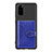 Ultra-thin Silicone Gel Soft Case Cover with Magnetic S14D for Samsung Galaxy S20 5G Blue