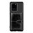 Ultra-thin Silicone Gel Soft Case Cover with Magnetic S14D for Samsung Galaxy S20 Ultra Black