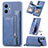 Ultra-thin Silicone Gel Soft Case Cover with Magnetic SD1 for Xiaomi Poco X5 5G Blue