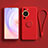 Ultra-thin Silicone Gel Soft Case Cover with Stand for Huawei P60 Pro Red