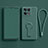 Ultra-thin Silicone Gel Soft Case Cover with Stand for OnePlus 10T 5G Midnight Green