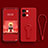 Ultra-thin Silicone Gel Soft Case Cover with Stand for OnePlus Nord 3 5G Red