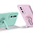 Ultra-thin Silicone Gel Soft Case Cover with Stand for Oppo A1 5G