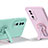 Ultra-thin Silicone Gel Soft Case Cover with Stand for Oppo A1x 5G