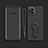 Ultra-thin Silicone Gel Soft Case Cover with Stand for Oppo Find X3 5G Black