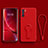 Ultra-thin Silicone Gel Soft Case Cover with Stand for Oppo Reno6 5G Red