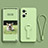 Ultra-thin Silicone Gel Soft Case Cover with Stand for Realme GT Neo 3T 5G Matcha Green