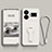 Ultra-thin Silicone Gel Soft Case Cover with Stand for Realme GT Neo6 5G White