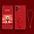 Ultra-thin Silicone Gel Soft Case Cover with Stand for Realme GT2 Pro 5G Red