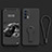 Ultra-thin Silicone Gel Soft Case Cover with Stand for Realme Q3 Pro 5G Black