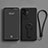 Ultra-thin Silicone Gel Soft Case Cover with Stand for Vivo iQOO 11 Pro 5G Black