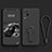 Ultra-thin Silicone Gel Soft Case Cover with Stand for Vivo iQOO 7 Legend 5G Black