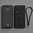 Ultra-thin Silicone Gel Soft Case Cover with Stand for Vivo iQOO Z3 5G Black