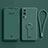 Ultra-thin Silicone Gel Soft Case Cover with Stand for Vivo iQOO Z3 5G Midnight Green