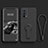 Ultra-thin Silicone Gel Soft Case Cover with Stand for Vivo iQOO Z5 5G Black