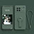 Ultra-thin Silicone Gel Soft Case Cover with Stand for Vivo X Note Midnight Green