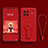 Ultra-thin Silicone Gel Soft Case Cover with Stand for Vivo X Note Red