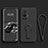 Ultra-thin Silicone Gel Soft Case Cover with Stand for Vivo X70 Pro 5G Black