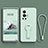 Ultra-thin Silicone Gel Soft Case Cover with Stand for Vivo X70 Pro 5G Matcha Green