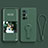 Ultra-thin Silicone Gel Soft Case Cover with Stand for Vivo X70 Pro+ Plus 5G Midnight Green