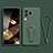 Ultra-thin Silicone Gel Soft Case Cover with Stand for Xiaomi Civi 3 5G Midnight Green