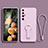 Ultra-thin Silicone Gel Soft Case Cover with Stand for Xiaomi Mi 10S 5G Clove Purple