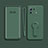 Ultra-thin Silicone Gel Soft Case Cover with Stand for Xiaomi Mi 11 Pro 5G Green