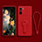 Ultra-thin Silicone Gel Soft Case Cover with Stand for Xiaomi Mi 11i 5G Red