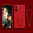 Ultra-thin Silicone Gel Soft Case Cover with Stand for Xiaomi Mi 11X 5G Red