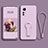 Ultra-thin Silicone Gel Soft Case Cover with Stand for Xiaomi Mi 12 5G Clove Purple