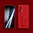Ultra-thin Silicone Gel Soft Case Cover with Stand for Xiaomi Mi 12 Lite NE 5G Red