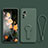 Ultra-thin Silicone Gel Soft Case Cover with Stand for Xiaomi Mi 12T 5G Midnight Green