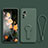 Ultra-thin Silicone Gel Soft Case Cover with Stand for Xiaomi Mi 12T Pro 5G Midnight Green