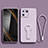 Ultra-thin Silicone Gel Soft Case Cover with Stand for Xiaomi Mi 13 5G Clove Purple
