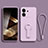 Ultra-thin Silicone Gel Soft Case Cover with Stand for Xiaomi Mi 13T 5G Clove Purple