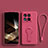 Ultra-thin Silicone Gel Soft Case Cover with Stand for Xiaomi Mi 14 Pro 5G Hot Pink