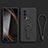 Ultra-thin Silicone Gel Soft Case Cover with Stand for Xiaomi Poco F5 Pro 5G Black