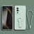 Ultra-thin Silicone Gel Soft Case Cover with Stand for Xiaomi Poco F5 Pro 5G Matcha Green