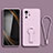 Ultra-thin Silicone Gel Soft Case Cover with Stand for Xiaomi Poco X3 GT 5G Clove Purple