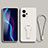 Ultra-thin Silicone Gel Soft Case Cover with Stand for Xiaomi Poco X4 GT 5G White