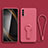 Ultra-thin Silicone Gel Soft Case Cover with Stand for Xiaomi Redmi 9 Power Hot Pink