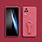 Ultra-thin Silicone Gel Soft Case Cover with Stand for Xiaomi Redmi K40S 5G Hot Pink