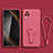 Ultra-thin Silicone Gel Soft Case Cover with Stand for Xiaomi Redmi K50 Pro 5G Hot Pink