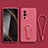 Ultra-thin Silicone Gel Soft Case Cover with Stand for Xiaomi Redmi K60 5G Hot Pink