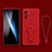 Ultra-thin Silicone Gel Soft Case Cover with Stand for Xiaomi Redmi Note 10 4G Red