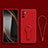 Ultra-thin Silicone Gel Soft Case Cover with Stand for Xiaomi Redmi Note 10 5G Red