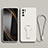 Ultra-thin Silicone Gel Soft Case Cover with Stand for Xiaomi Redmi Note 11 SE 5G White