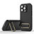 Ultra-thin Silicone Gel Soft Case Cover with Stand KC1 for Apple iPhone 13 Pro Black